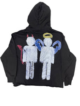 Load image into Gallery viewer, SYNDICATE SAINTS N SINNERS CROPPED PULLOVER HOODIE