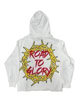 Load image into Gallery viewer, SYNDICATE ROAD GLORY CROPPED PULLOVER HOODIE