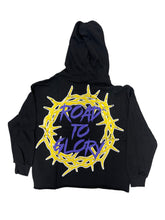 Load image into Gallery viewer, SYNDICATE ROAD GLORY CROPPED PULLOVER HOODIE