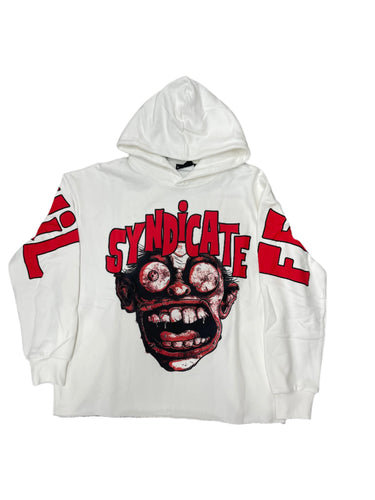 SYNDICATE FEAR NO EVIL CROPPED PULLOVER HOODIE