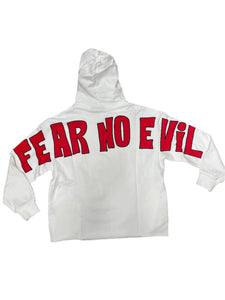 SYNDICATE FEAR NO EVIL CROPPED PULLOVER HOODIE