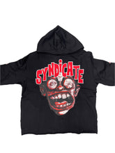 Load image into Gallery viewer, SYNDICATE FEAR NO EVIL CROPPED PULLOVER HOODIE