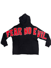 Load image into Gallery viewer, SYNDICATE FEAR NO EVIL CROPPED PULLOVER HOODIE