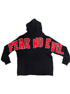 SYNDICATE FEAR NO EVIL CROPPED PULLOVER HOODIE