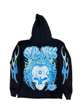 Load image into Gallery viewer, EVIL VICE EVERYONE CAGED FLAME PULLOVER HOODIE