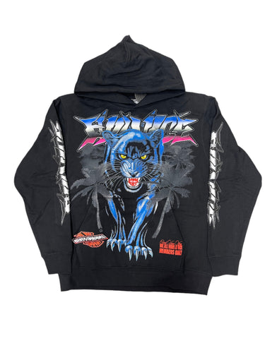 EVIL VICE EVERYONE PANTHER PALM PULLOVER HOODIE