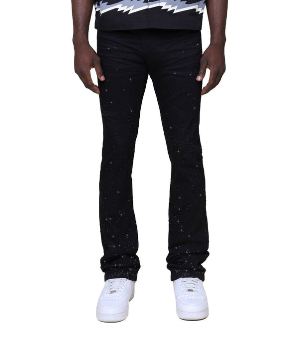 SMOKE RISE ALL RHINESTONE  JEANS