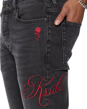 Load image into Gallery viewer, KSUBI VAN WINKLE BLACK ROKK JEANS