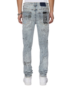 KSUBI VAN WINKLE BUNKER BLUE NOIZE JEANS