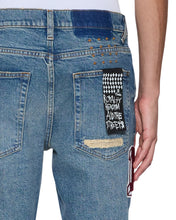 Load image into Gallery viewer, KSUBI VAN WINKLE RODEO PATCHED JEANS