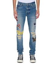 Load image into Gallery viewer, KSUBI VAN WINKLE RODEO PATCHED JEANS