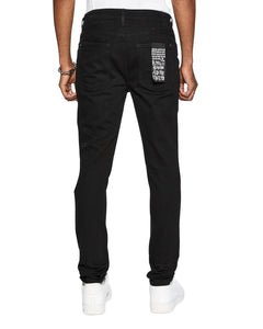 KSUBI VAN WINKLE LAID BLACK DEAD JEANS