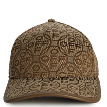 Load image into Gallery viewer, L/AB OFF-WHITE JACQUARD CURVED BRIM CANVAS CAP