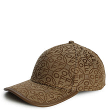 Load image into Gallery viewer, L/AB OFF-WHITE JACQUARD CURVED BRIM CANVAS CAP