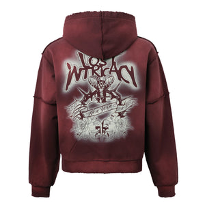 LOST INTRICACY VINTAGE RHINESTONE ZIP HOODIE – BLUE CITY NYC