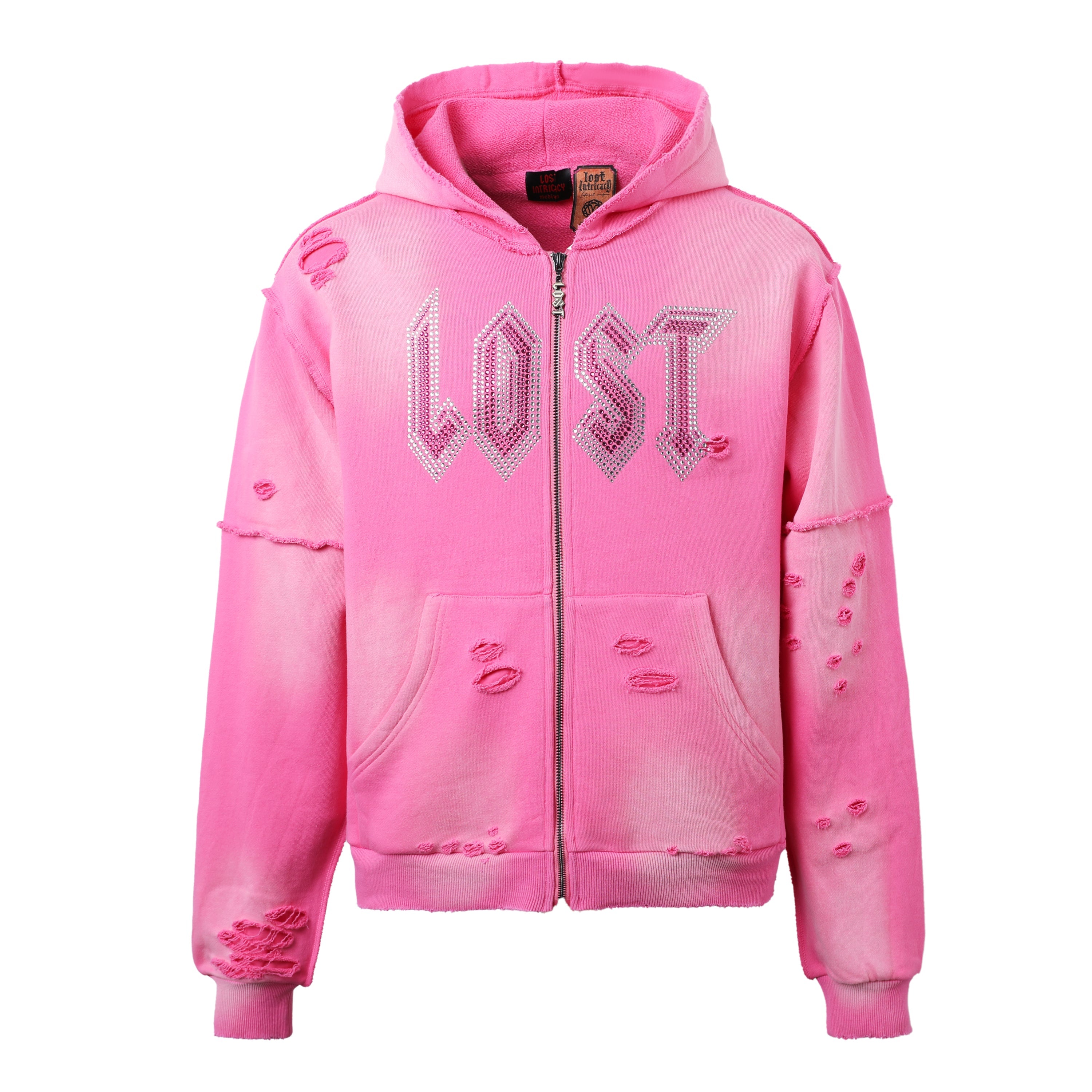 ゆき LOST INTRICACY RHINESTONE ZIP HOODIE – BLUE CITY NYC
