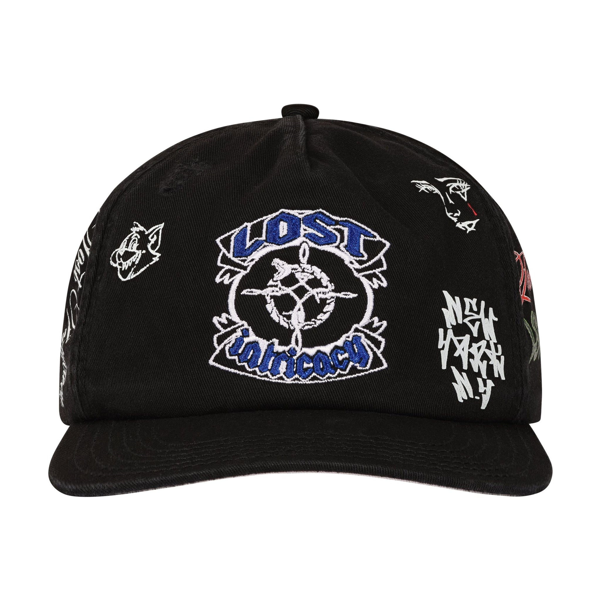 LOST INTRICACY MIDNIGHT EMPIRE SNAPBACK HAT – BLUE CITY NYC