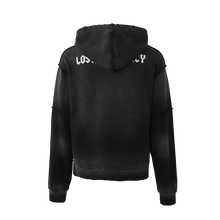 Load image into Gallery viewer, LOST INTRICACY SKULL RHINESTONE ZIP HOODIE