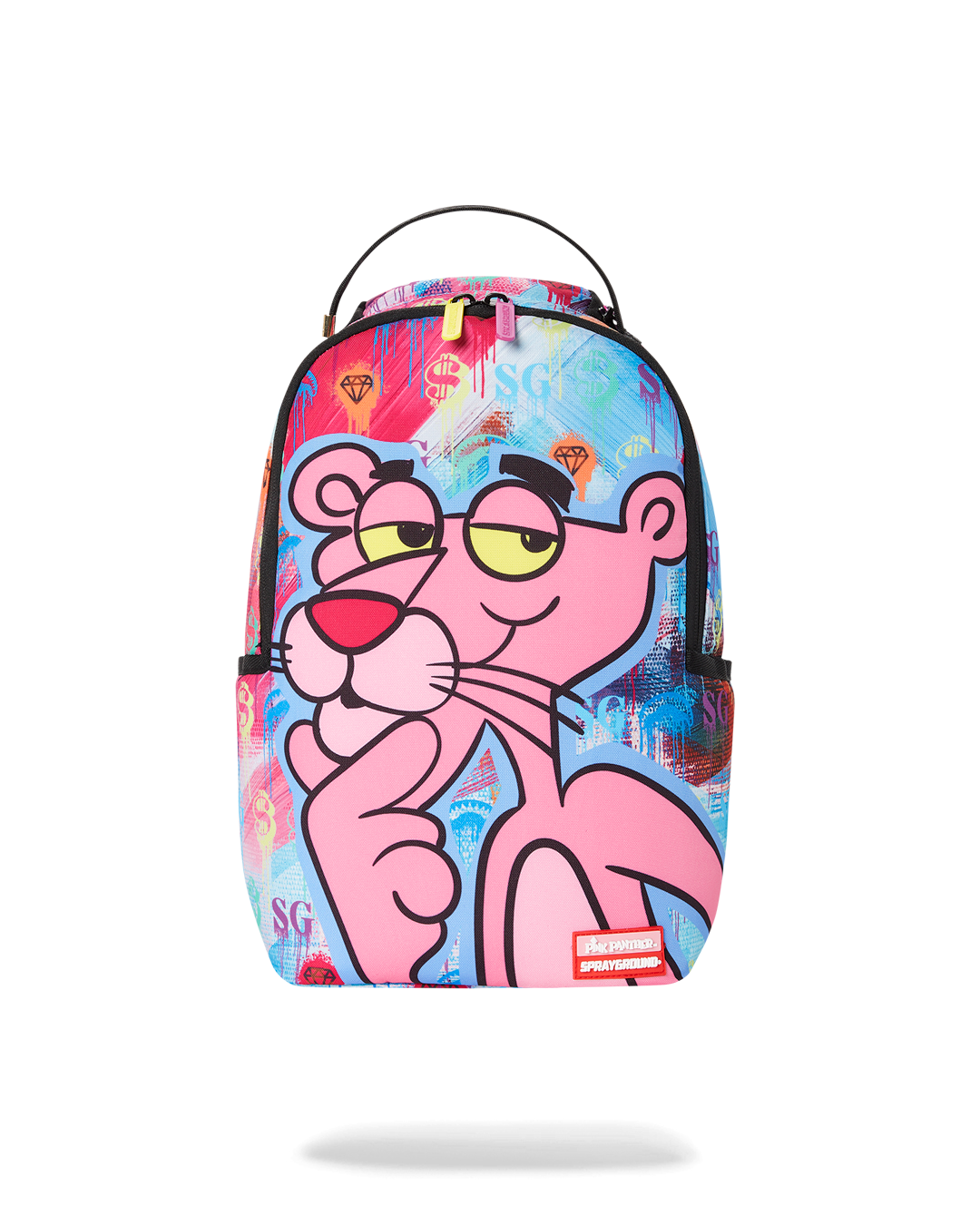 SPRAYGROUND SMALL MINI BACKPACK: PINK PANTHER ART CLASS