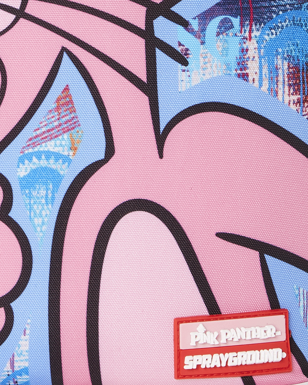 art class mini backpack SPRAYGROUND SMALL MINI BACKPACK: PINK PANTHER ART CLASS – BLUE CITY NYC