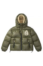 Load image into Gallery viewer, ALPHASTYLE KUDU MOSS DOUBLE HOODIE PUFFER JACKET