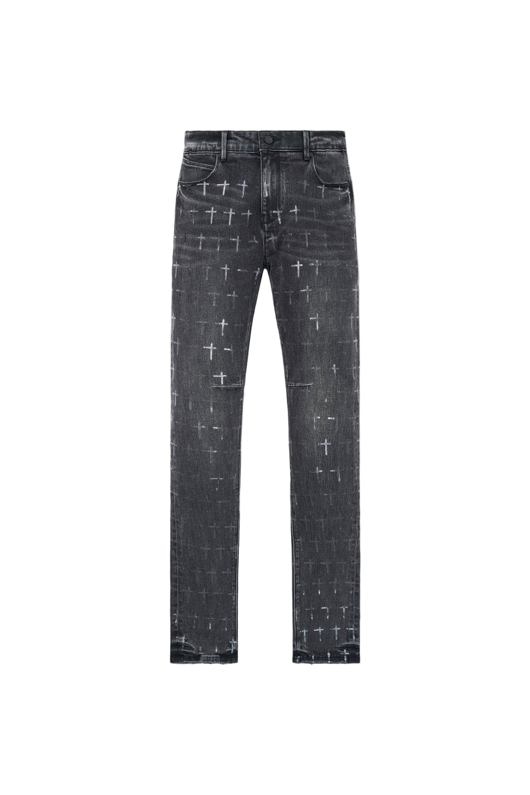 RTA BRYANT NOIR COATED GREY JEANS