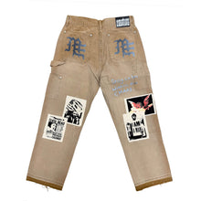 Load image into Gallery viewer, MIXED EMOTION NEWSPAPER CARPENTER JEANS