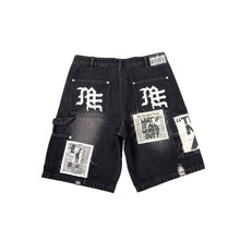 Load image into Gallery viewer, MIXED EMOTION AI DENIM SHORTS