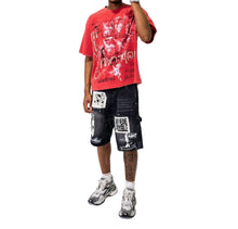 Load image into Gallery viewer, MIXED EMOTION AI DENIM SHORTS