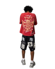 Load image into Gallery viewer, MIXED EMOTION AI DENIM SHORTS