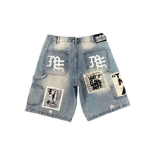 Load image into Gallery viewer, MIXED EMOTION AI DENIM SHORTS