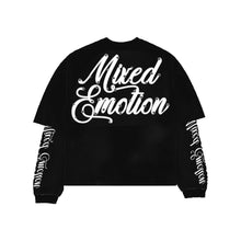 Load image into Gallery viewer, MIXED EMOTION BLACK BLUR LONG SLEVE TEE