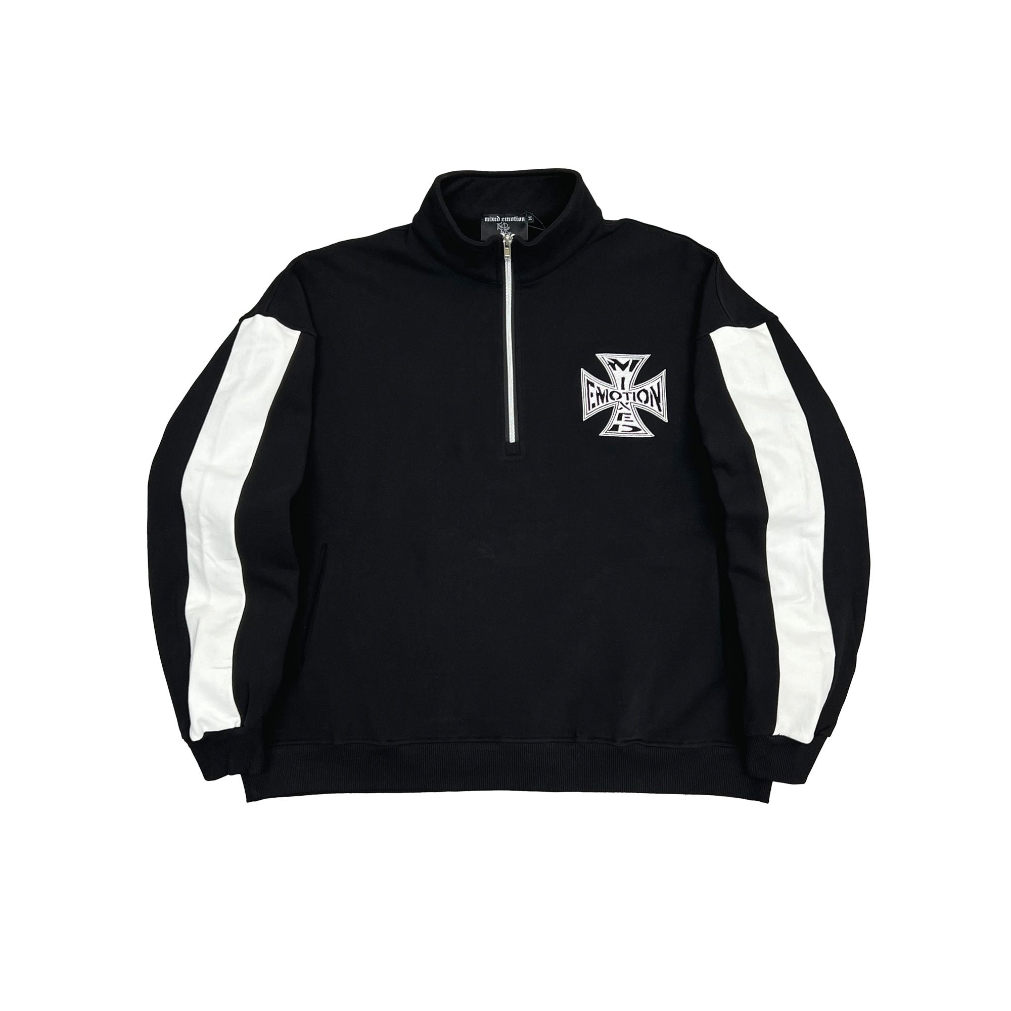 MIXED EMOTION QUARTER ZIP JACKET – BLUE CITY NYC