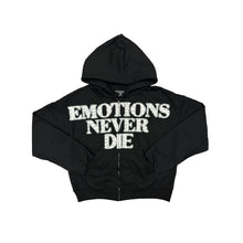 MIXED EMOTION NEVER DIE RHINESTONE END HOODIE