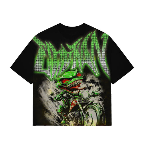 MIXED EMOTION GOBLIN RHINESTONE TEE