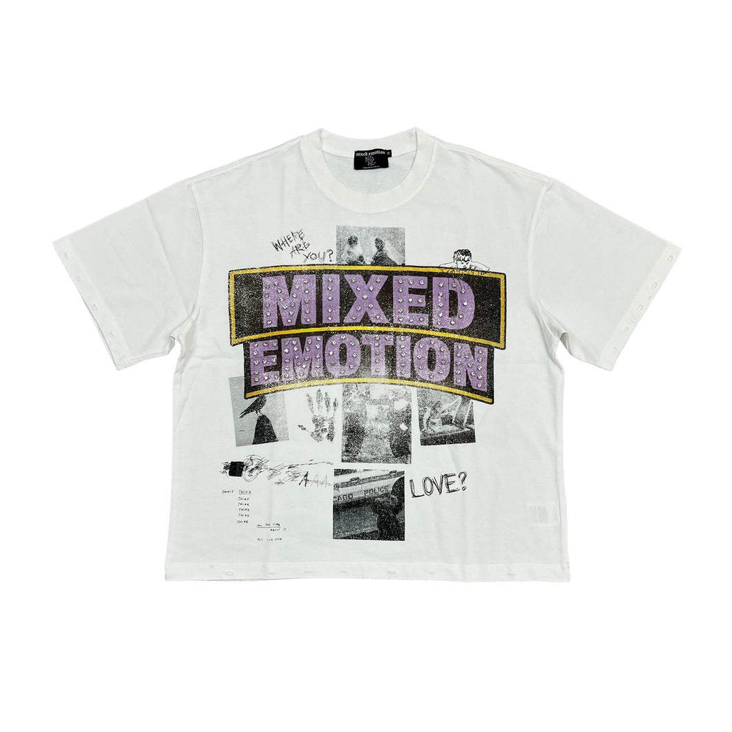 MIXED EMOTION LOST IDENTITY TEE – BLUE CITY NYC