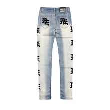 Load image into Gallery viewer, MIXED EMOTION MONOGRAM JEANS