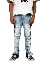 Load image into Gallery viewer, MIXED EMOTION MONOGRAM JEANS