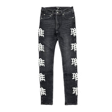 Load image into Gallery viewer, MIXED EMOTION MONOGRAM JEANS
