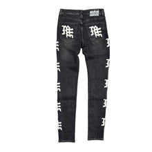 Load image into Gallery viewer, MIXED EMOTION MONOGRAM JEANS