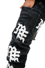 Load image into Gallery viewer, MIXED EMOTION MONOGRAM JEANS