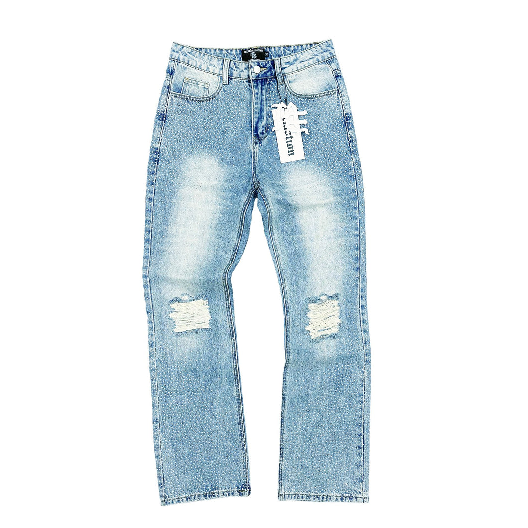 MIXED EMOTION ME RHINESTONE JEANS