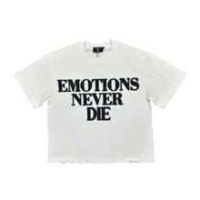 Load image into Gallery viewer, MIXED EMOTION NEVER DIE RHINESTONE END TEE