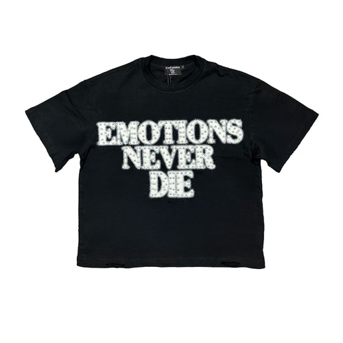 MIXED EMOTION RHINESTONE END TEE