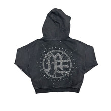 Load image into Gallery viewer, MIXED EMOTION ECLIPSE RHINESTONE HOODIE