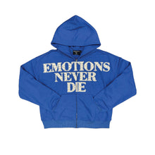 Load image into Gallery viewer, MIXED EMOTION  END RHINESTONE ZIP HOODIE