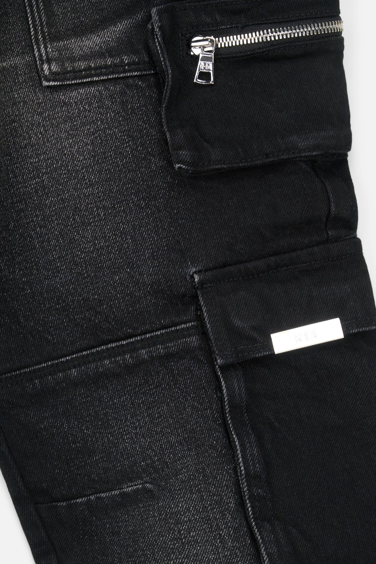 RTA SLATE BLACK VINTAGE CARGO JEANS – BLUE CITY NYC