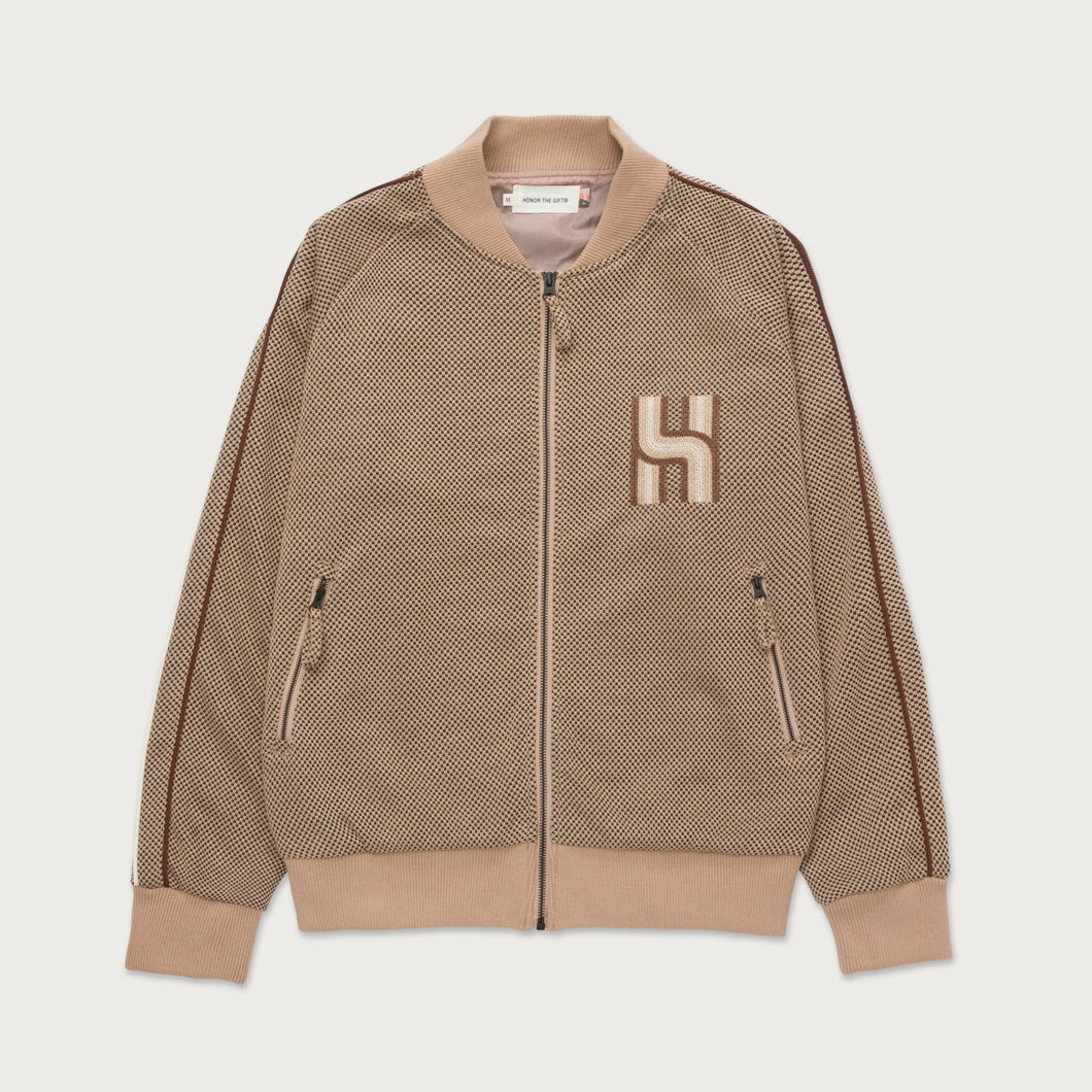 HONOR THE GIFT NOVELTY KNIT TRACK JACKET (HTG240361)