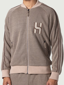 HONOR THE GIFT NOVELTY KNIT TRACK JACKET (HTG240361)