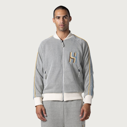 HONOR THE GIFT NOVELTY KNIT TRACK JACKET (HTG240361)